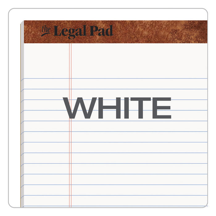 "The Legal Pad" Ruled Perforated Pads, Wide/Legal Rule, (50) White 8.5 x 11 Sheets