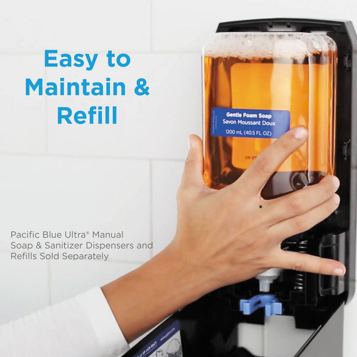 Pacific Blue Ultra Foam Soap Manual Dispenser Refill, Pacific Citrus Scent, 1,200 mL, 4/Carton