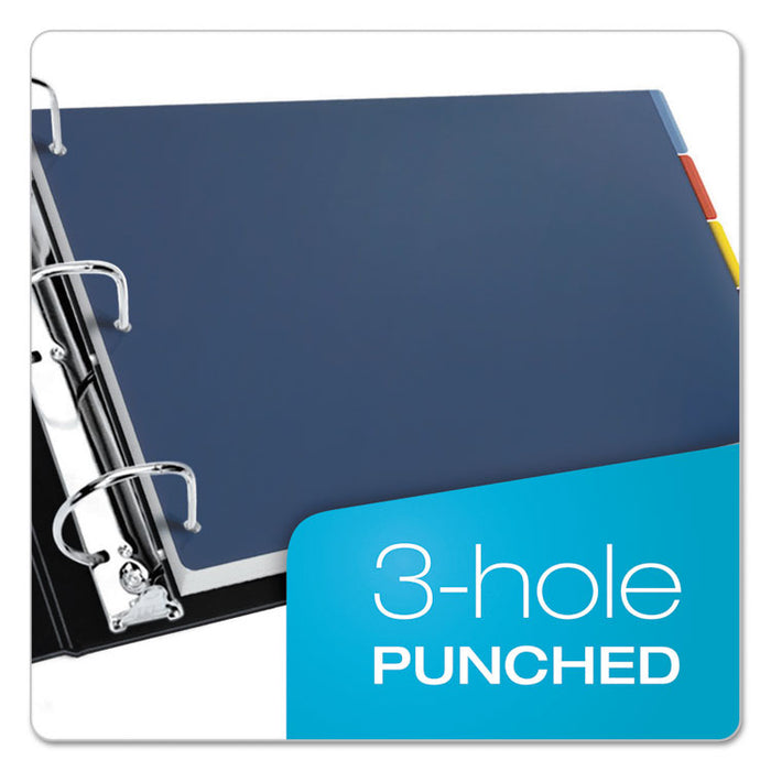 Tabloid-Size Poly Index Divider, 5-Tab, 11 x 17, Assorted, 1 Set