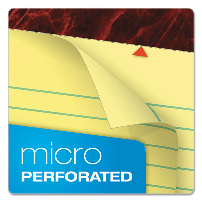 Gold Fibre Quality Writing Pads, Wide/Legal Rule, (50) Canary Yellow 8.5 x 14 Sheets, Dozen