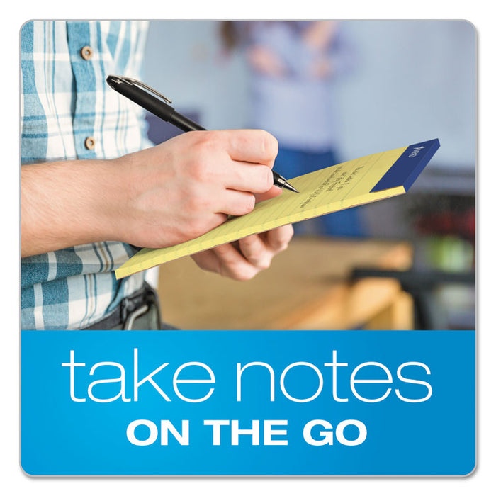 Perforated Writing Pads, Narrow Rule, (50) Canary Yellow 5 x 8 Sheets, Dozen