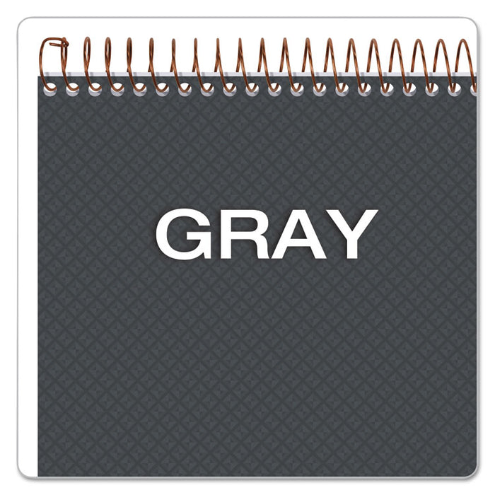 Gold Fibre Wirebound Project Notes Pad, Gray Cover, Project-Management Format, (70) White 8.5 x 11 Sheets
