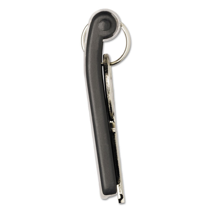 Locking Key Cabinet, 36-Key, Brushed Aluminum, Silver, 11.75" x 4.63" x 11"