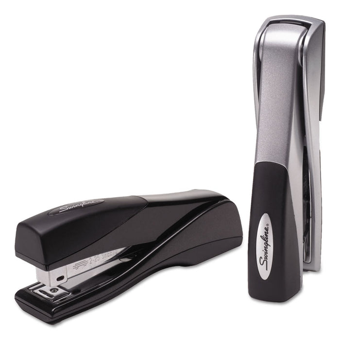 Optima Grip Full Strip Stapler, 25-Sheet Capacity, Silver