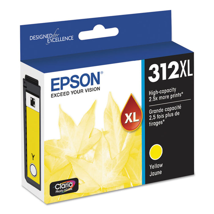 T312XL420-S (312XL) Claria High-Yield Ink, 830 Page-Yield, Yellow