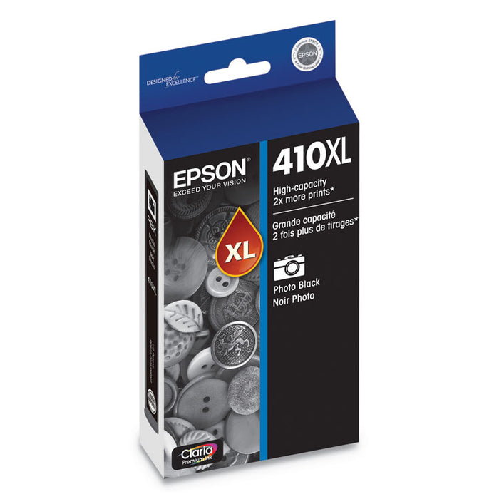 T410XL120-S (410XL) Claria High-Yield Photo Ink, 500 Page-Yield, Black