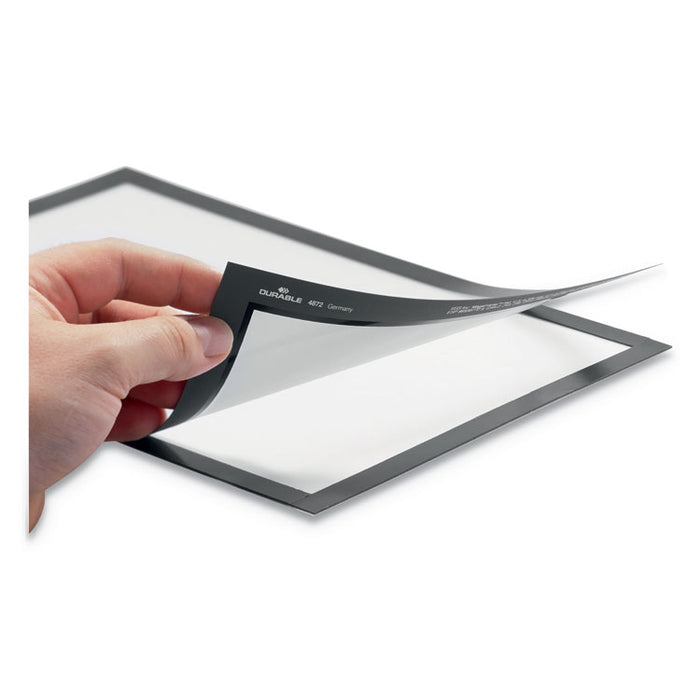 DURAFRAME Sign Holder, 8.5 x 11, Red Frame, 2/Pack