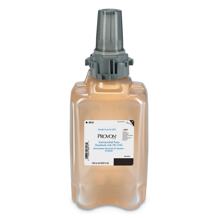 Antimicrobial Foam Handwash Refill, Fragrance-Free, 1,250 mL, 3/Carton