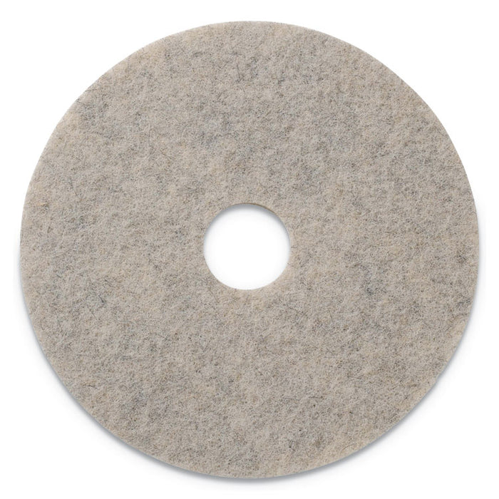 Combo Burnishing Pad, 20" Diameter, Tan, 5/Carton