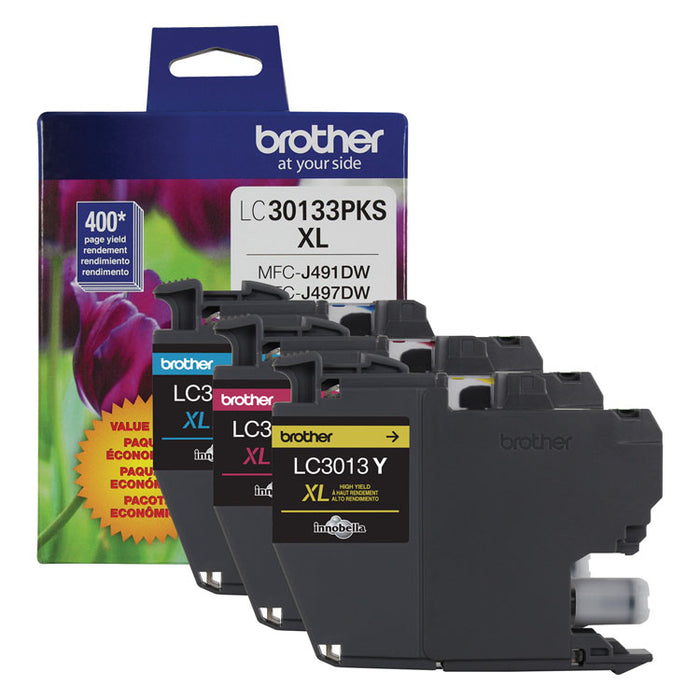 LC30133PKS High-Yield Ink, 400 Page-Yield, Cyan/Magenta/Yellow