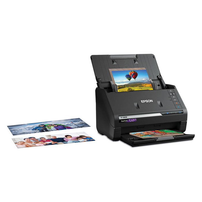FastFoto FF-680W Wireless High-Speed Photo and Document Scanning System, 600 dpi Optical Resolution, 100-Sheet Duplex ADF