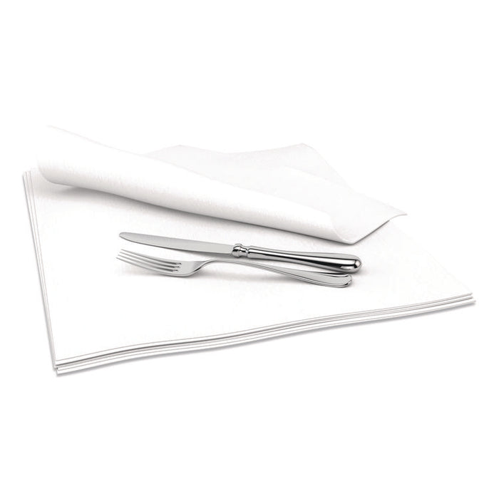 Select Dinner Napkins, 1-Ply, 15 x 15, White, 1,000/Carton