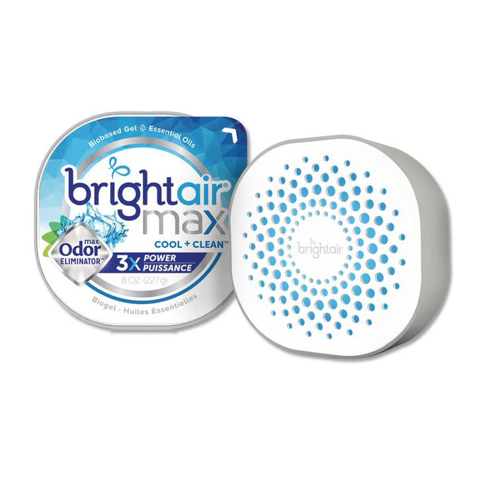 Max Odor Eliminator Air Freshener, Cool and Clean, 8 oz Jar