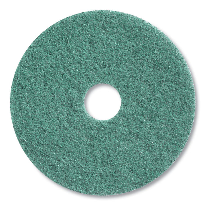 Twister Floor Pad, 12" Diameter, Green, 2/Carton