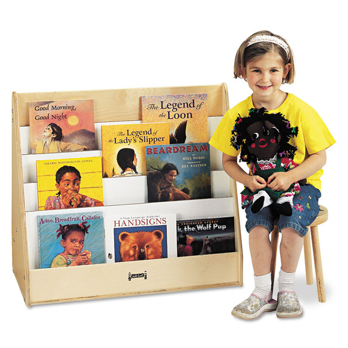 Pick-a-Book Stand, 30w x 16.5d x 27.5h, Birch