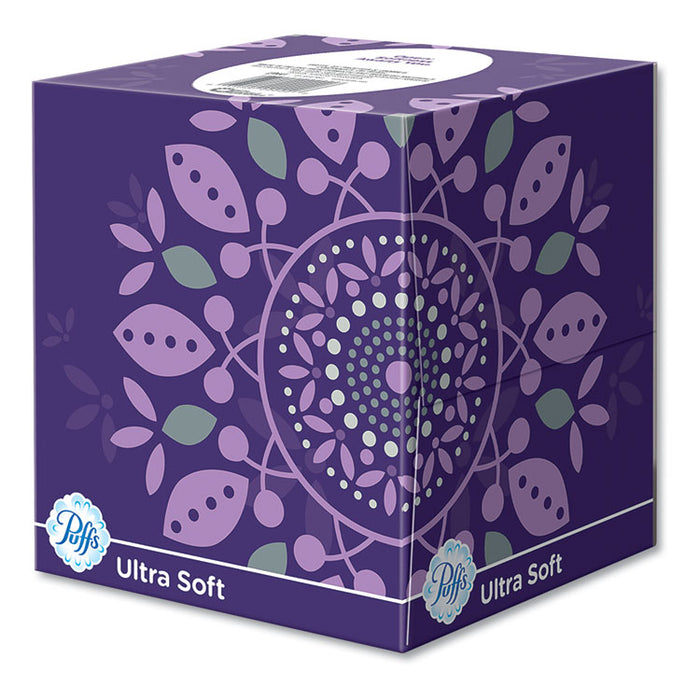 Ultra Soft Facial Tissue, 2-Ply, White, 56 Sheets/Box, 4 Boxes/Pack, 6 Packs/Carton