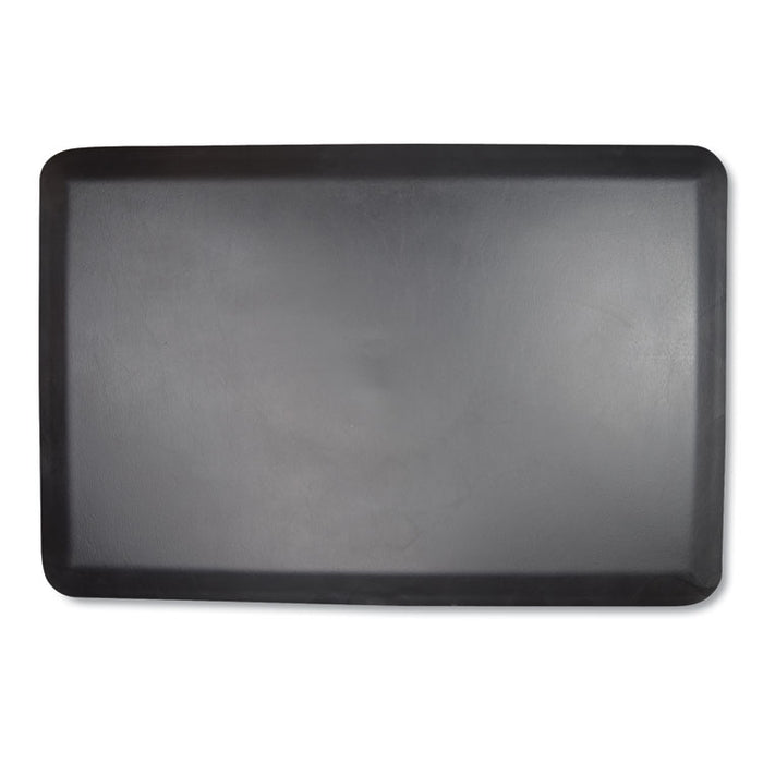 Anti-Fatigue Mat, Rectangular, Black Smooth Surface, 36" x 24"