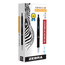 Load image into Gallery viewer, Sarasa Dry Gel X1 Gel Pen, Retractable, Medium 0.7 mm, Blue Ink, Blue Barrel, 12/Pack
