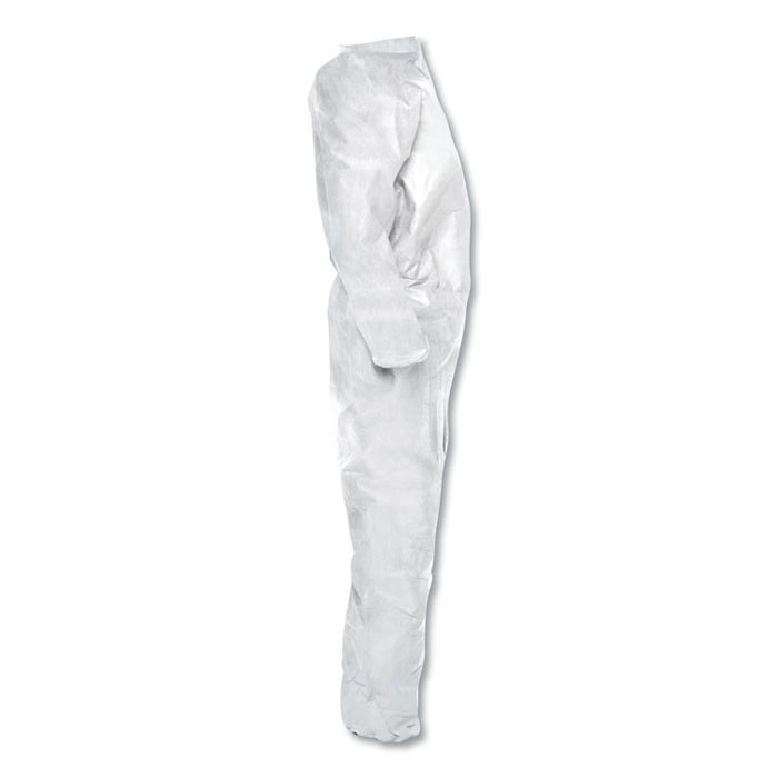 A20 Breathable Particle Protection Coveralls, Zip, Open Wrists/Ankles, X-Large, White, 24/Carton