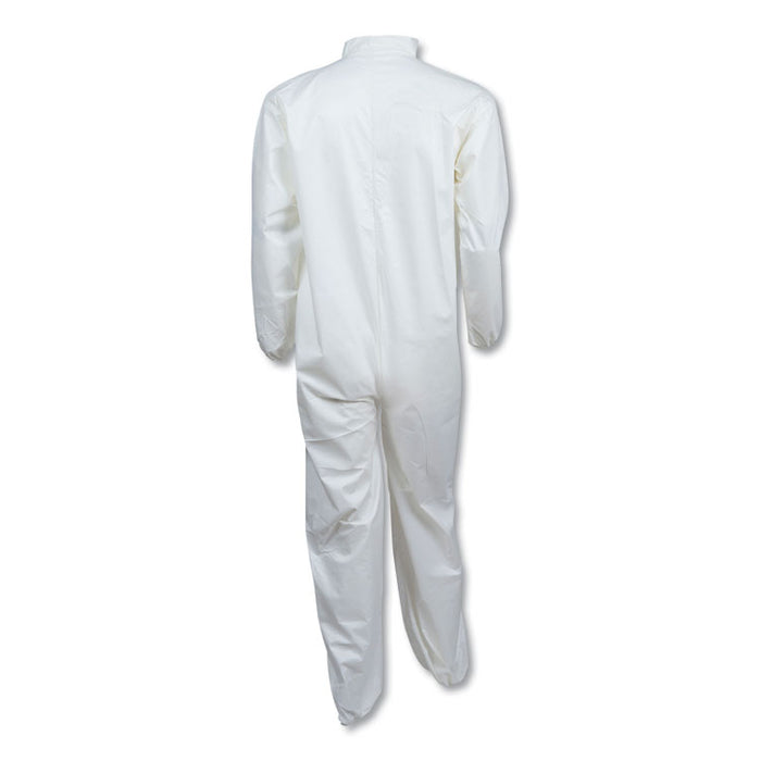 A40 Elastic-Cuff and Ankles Coveralls, 3X-Large, White, 25/Carton