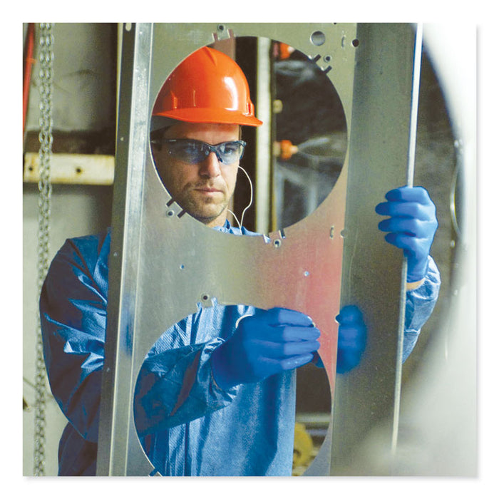 A20 Breathable Particle Protection Coveralls, Zip Front, Open Wrists and Ankles, Medium, Blue, 24/Carton