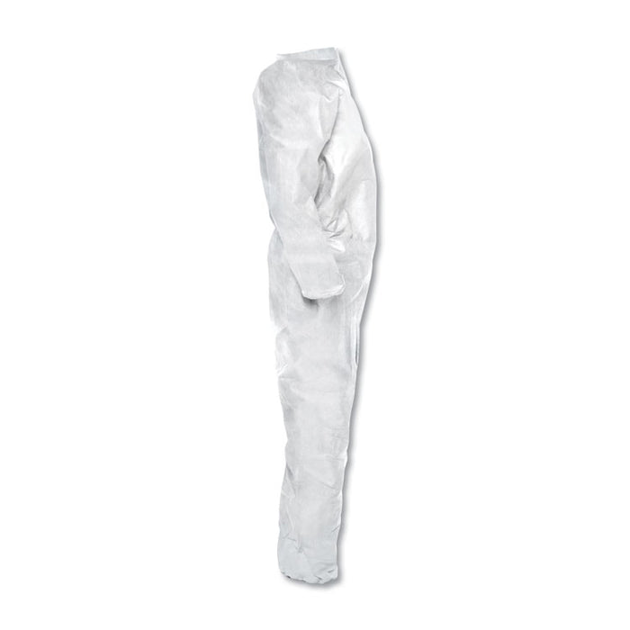 A20 Breathable Particle Protection Coveralls, Zip Front, Elastic Wrists and Ankles, X-Large, White