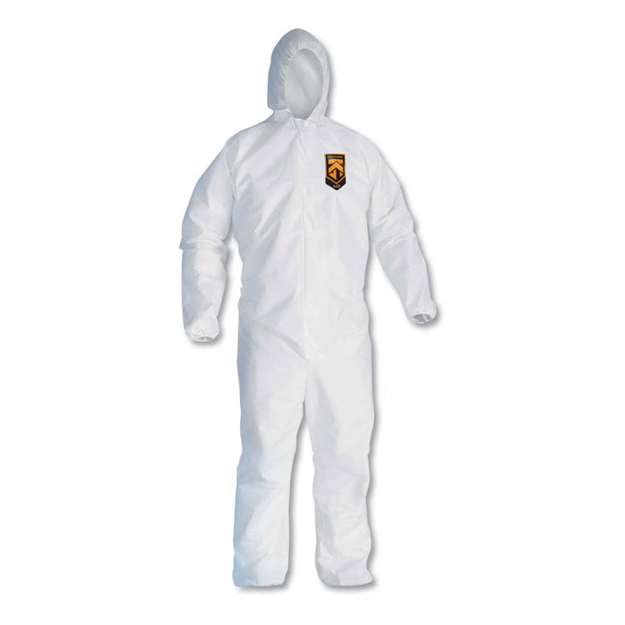 A20 Breathable Particle Protection Coveralls, Zip Closure, Hood, Elastic Back, Wrists and Ankles, 2X-Large, White