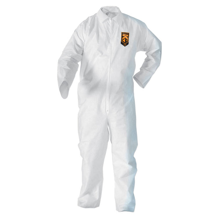 A20 Breathable Particle Protection Coveralls, Zip, Open Wrists/Ankles, 4X-Large, White, 20/Carton