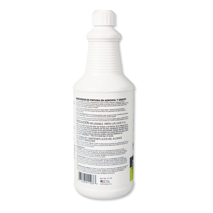 4 Spray Paint Graffiti Remover, 32oz, Bottle, 6/Carton