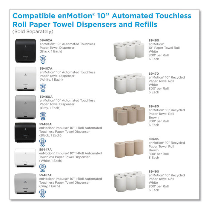 enMotion Impulse 10 Automated Towel Dispenser, 9.25 x 14.6 x 14, Gray