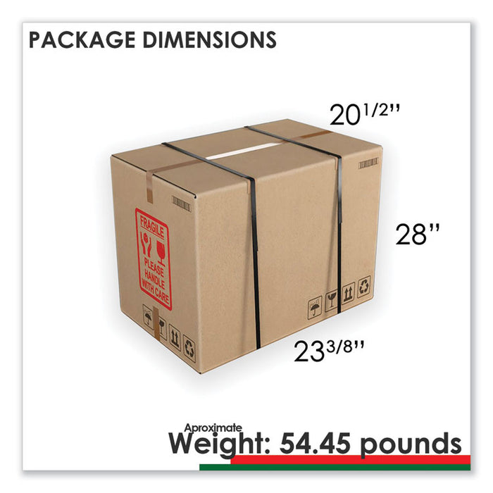 Trento Line Mobile Pedestal File, Left or Right, 2-Drawers: Box/File, Legal/Letter, Cherry, 16.5" x 19.75" x 23.63"