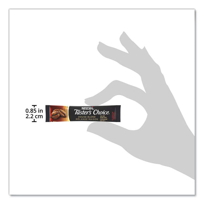 Taster's Choice House Blend Instant Coffee, 0.1oz Stick, 6/Box, 12 Boxes/Carton