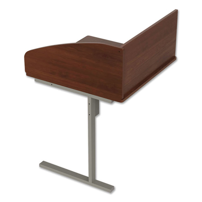Study Carrell Add On, 1-Leg, 31.25 x 23.25 x 45.25, Cherry