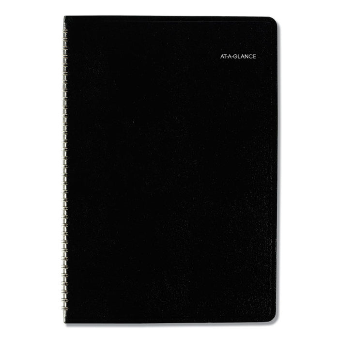 DayMinder Monthly Planner, Ruled Blocks, 12" x 8", Black Cover, 14-Month: Dec 2025 to Jan 2027