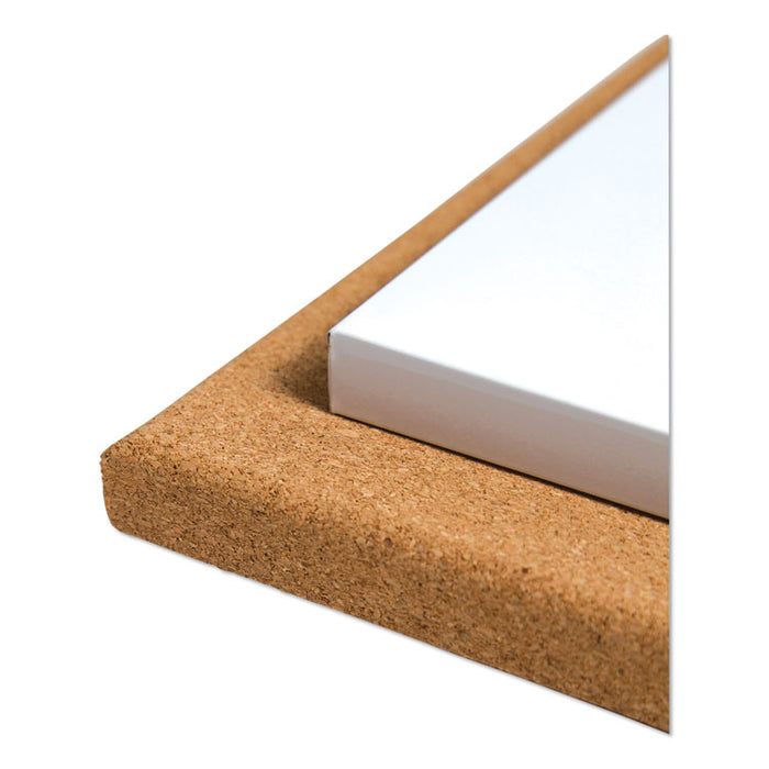 Frameless Tile Board Value Pack, (1) Tan Bulletin Board, (1) White Magnetic Dry Erase Board, 14" x 14"