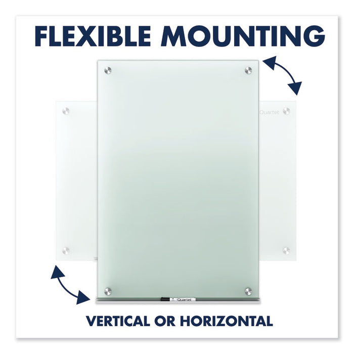 Infinity Glass Marker Board, 36" x 24", Frost Surface