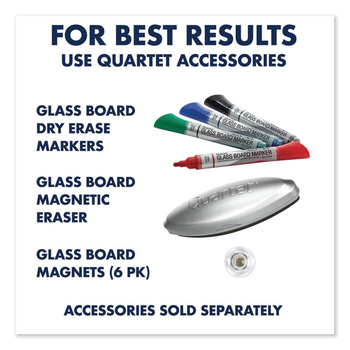 Infinity Magnetic Glass Calendar Board, Monthly Planning/Scheduling, 36" x 24", White Surface