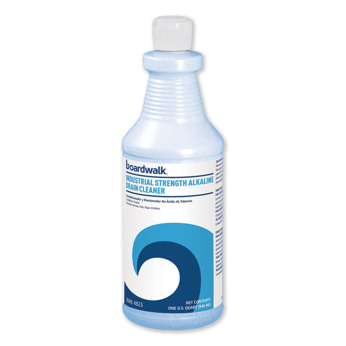 Industrial Strength Alkaline Drain Cleaner and Clog Remover, 32 oz Bottle