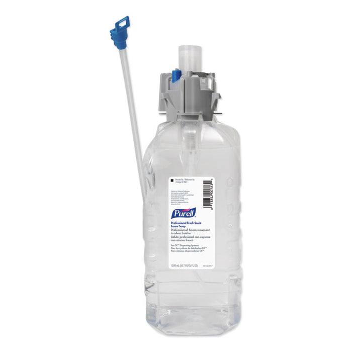 Professional Foam Soap Refill, For CX, CXi, CXT Dispensers, Fresh Scent, 1,500 mL, 4/Carton