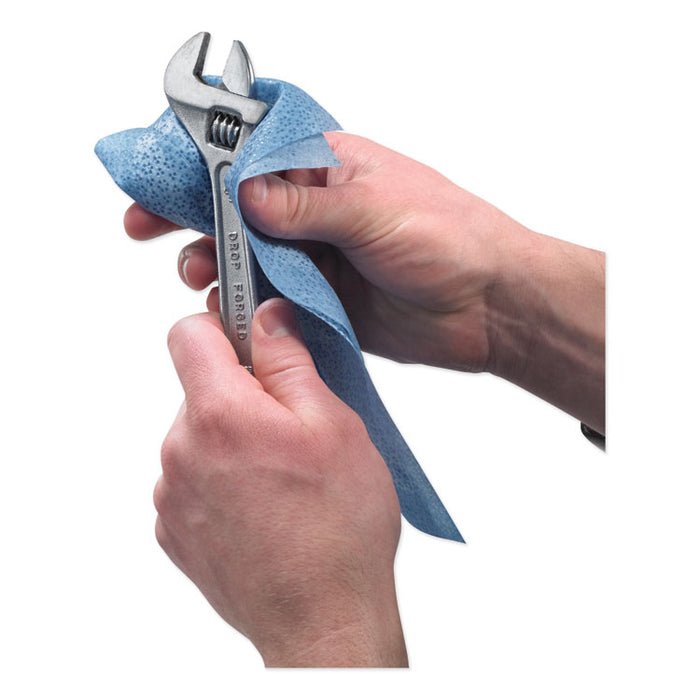 FAST TOWELS Hand Cleaning Towels, 2-Ply, 7.75 x 11, Fresh Citrus, Blue, 60/Pack, 6 Packs/Carton