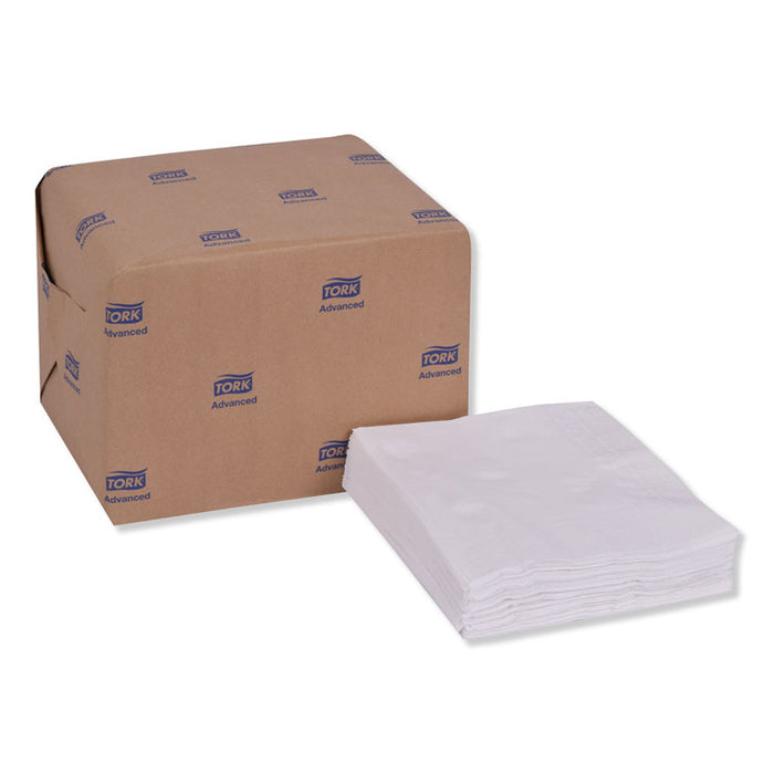 Advanced Dinner Napkins, 2-Ply, 15 x 16.25, White, 375/Pack, 8 Packs/Carton