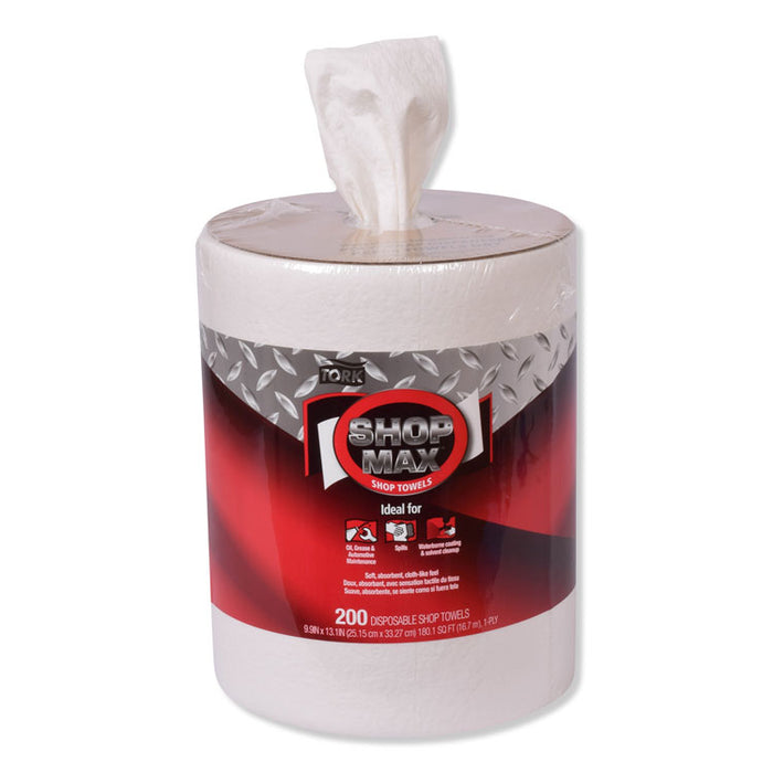 Advanced ShopMax Wiper 450, 9.9 x 13.1, White, 200/Roll, 2 Rolls/Carton