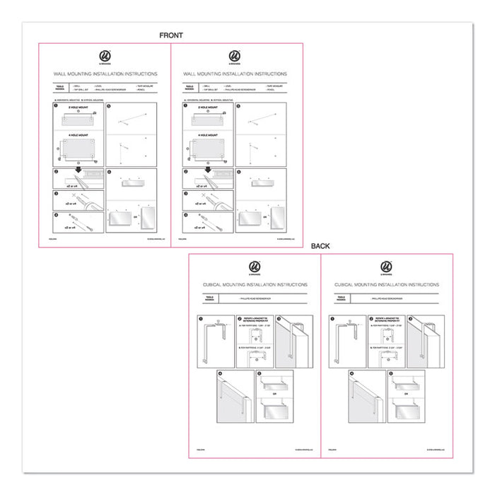 Cubicle Glass Dry Erase Board, Monthly Planning/Scheduling Calendar, 20" x 5.5", White Surface