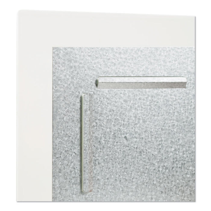 Floating Glass Ghost Grid Dry Erase Board, 36" x 24" (Actual Size: 35" x 23"), White Surface