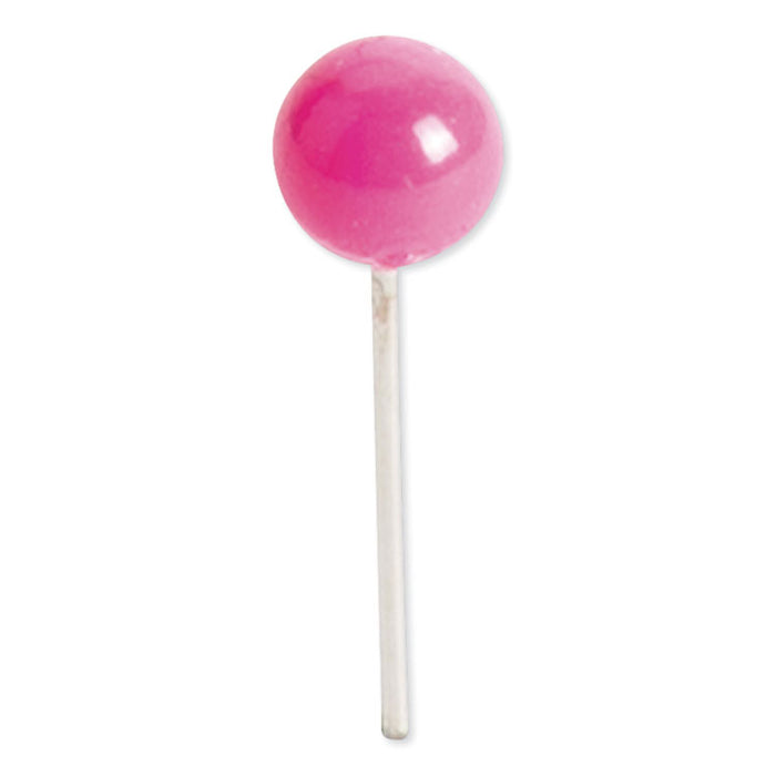Map Push Pins, Plastic, Assorted, 0.5", 300/Pack