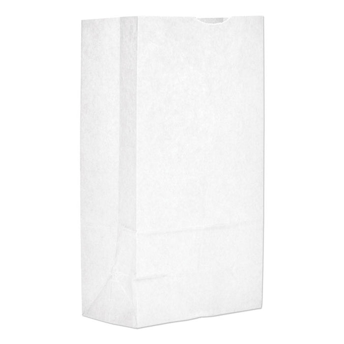 Grocery Paper Bags, 12# Size, 40# Basis Weight, 7" x 4.38" x 13.75", White, 500/Bundle