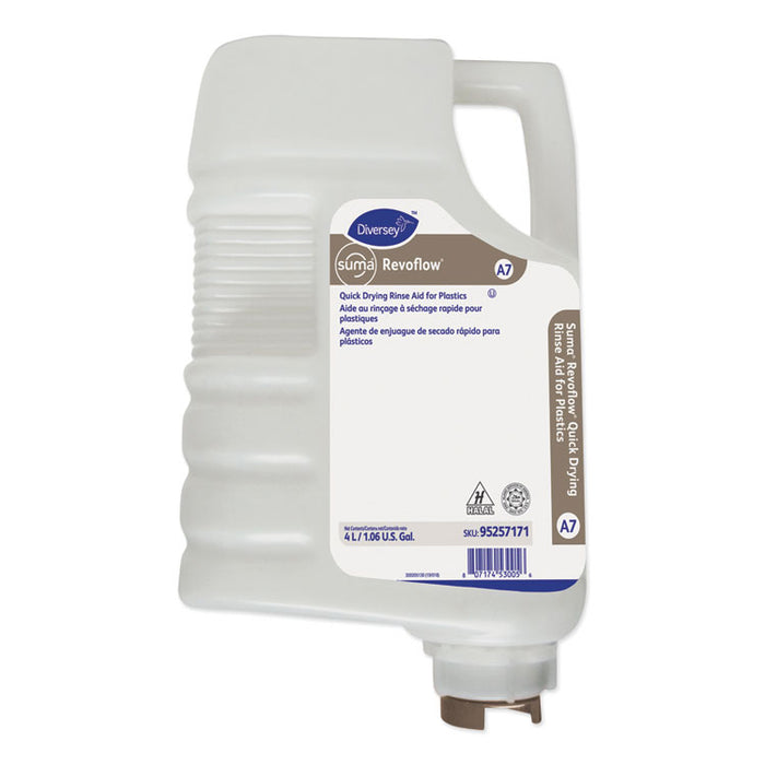 Suma Revoflow Quick Drying Rinse Aid, Unscented, 4 L Revoflow