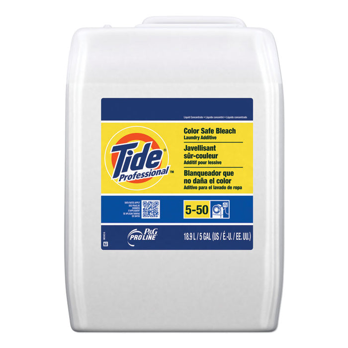 Color Safe Bleach Laundry Additive, Unscented, 5 gal Closed-Loop Container
