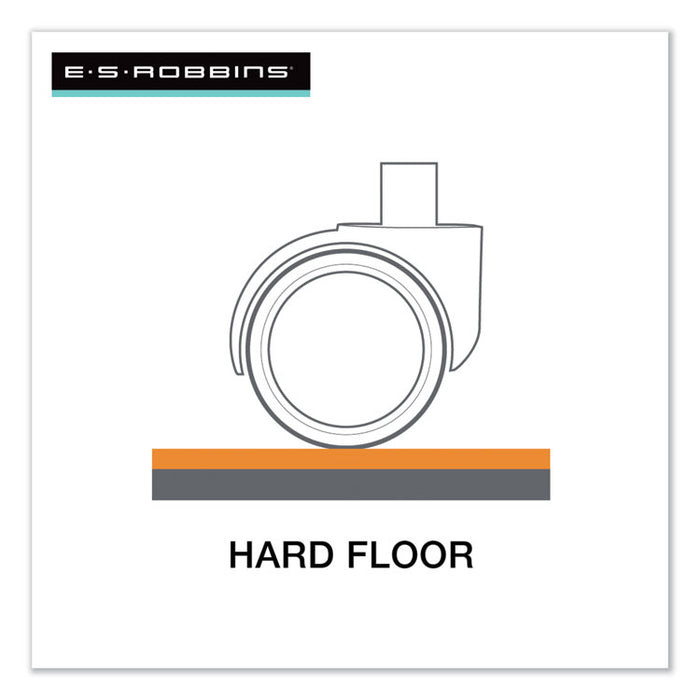 Heavy Use EverLife Chair Mat for Hard Floors, Rectangular, Straight Edges, 46" x 60", Clear