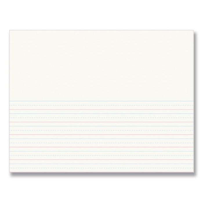 Multi-Program Picture Story Paper, 30 lb Bond Weight, 1/2" Long Rule, One-Sided, 8.5 x 11, 500 Sheets/Ream